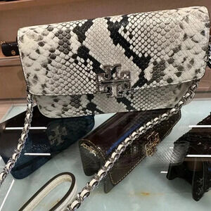 Tory Burch Warm White And Black Bag